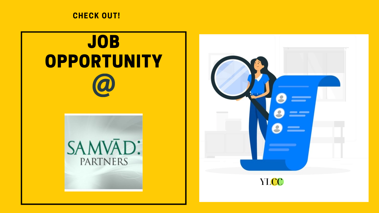 Job Opportunity (Associate) @ SAMVAD Partners: Apply Now! - YLCC